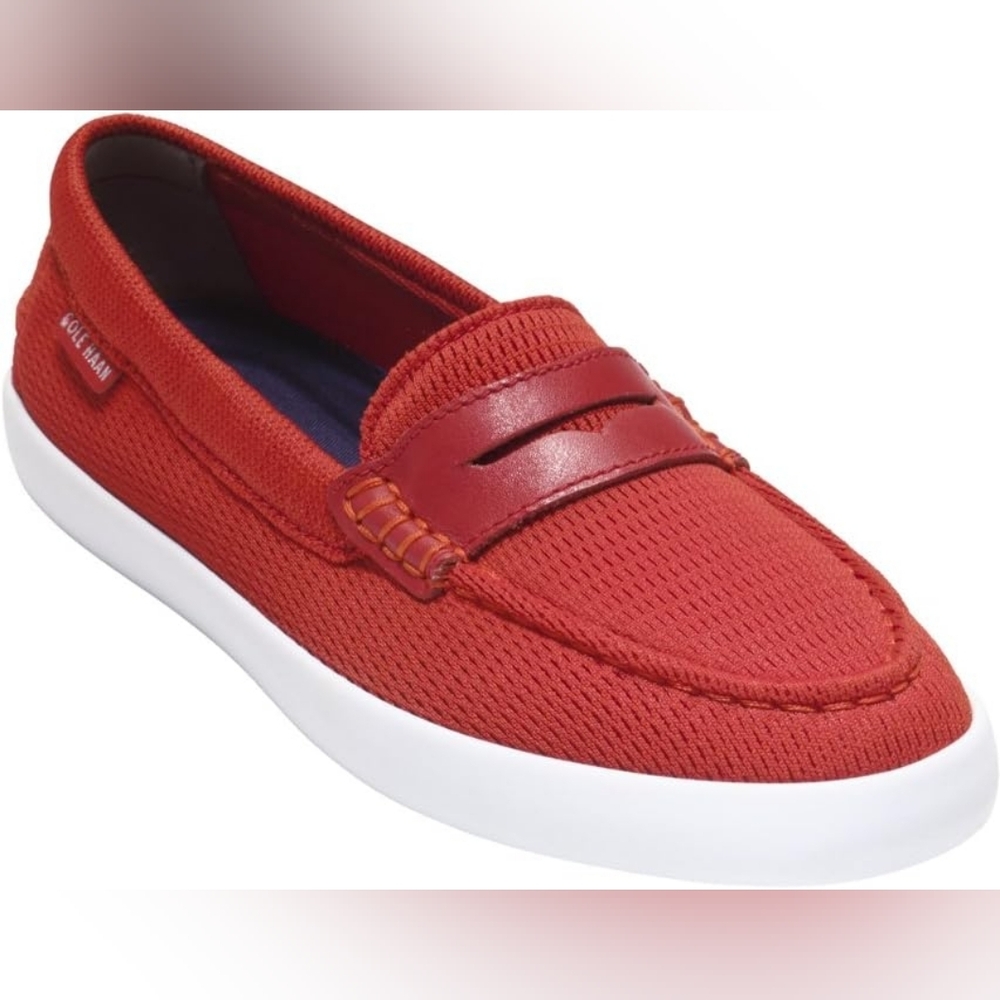 Cole Haan Nantucket II Red Knit Penny Loafers Sz 9 SH371